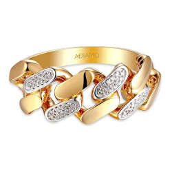 Pierścionek pancerka z diamentami (R91572 Y): 7 - zdjęcie: 4