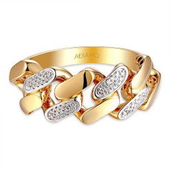 Pierścionek pancerka z diamentami (R91572 Y): 7 - zdjęcie: 4