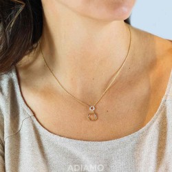 Naszyjnik z diamentami (N10090 Y) - zdjęcie: 3