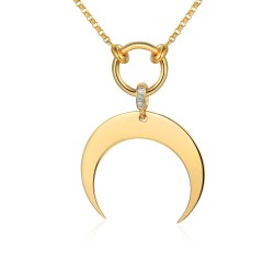 Naszyjnik z diamentami (N08163 Y C) - zdjęcie: 2