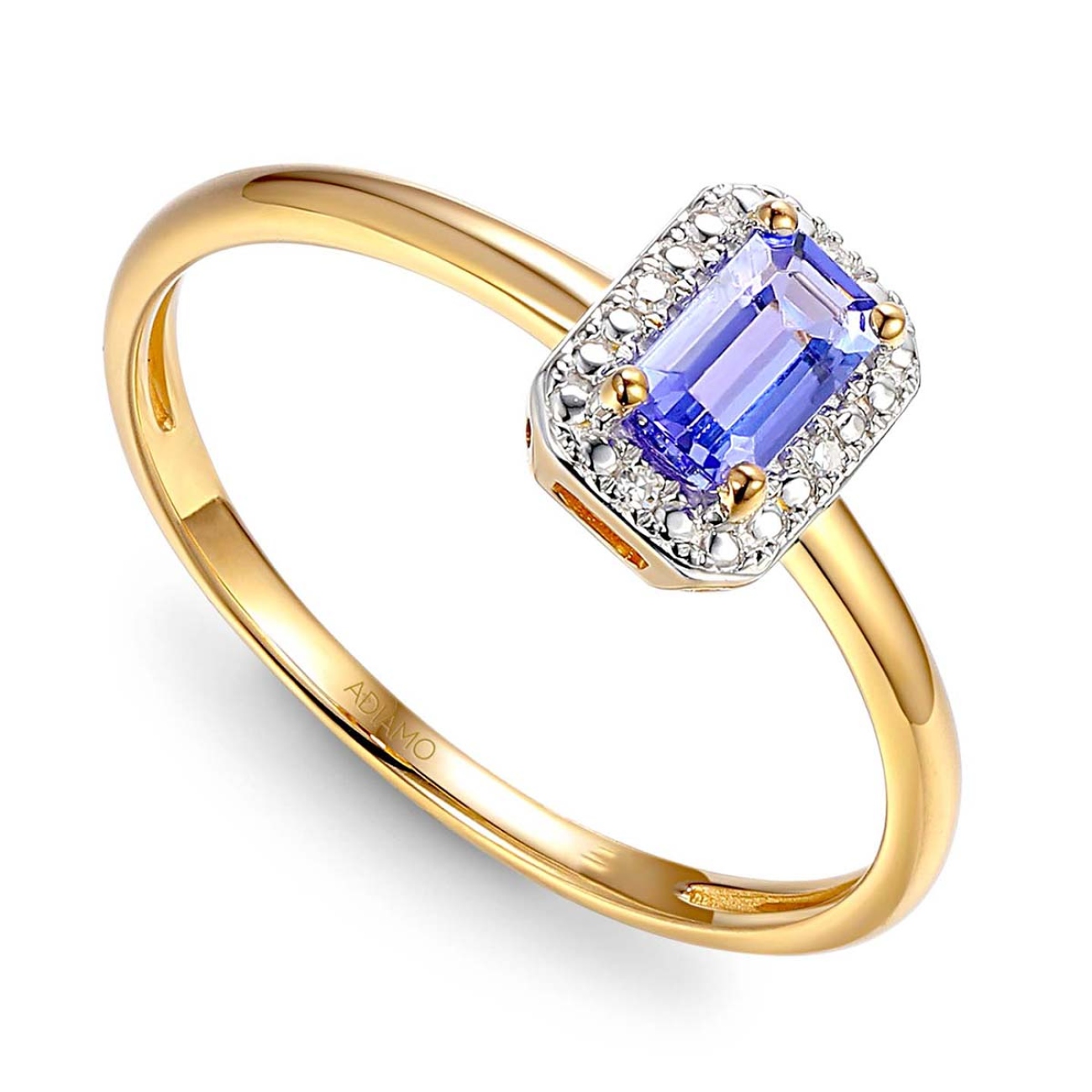 Pierścionek z tanzanitem i diamentami (R69346 Y T): 13