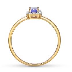 Pierścionek z tanzanitem i diamentami (R69346 Y T): 13 - zdjęcie: 4