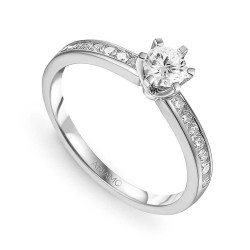 Pierścionek z diamentem (R39422 W 0,34ct): 7 - zdjęcie: 2