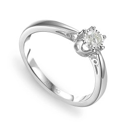 Pierścionek z diamentem (R88312 W 0,14ct): 8 - zdjęcie: 2