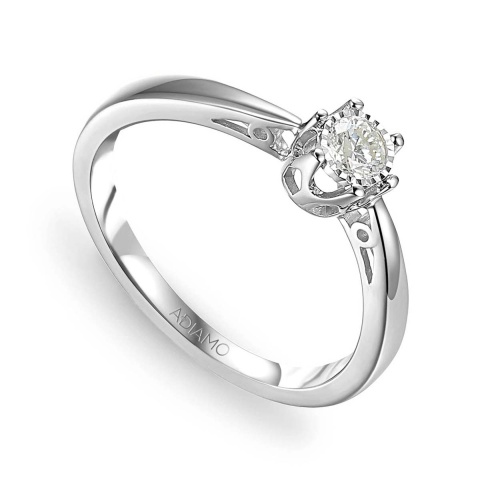 Pierścionek z diamentem (R88312 W 0,13ct)