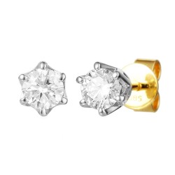 Kolczyki z diamentami (E34280 YW S 1,00ct) - zdjęcie: 2