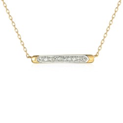 Naszyjnik z diamentami (N07117 Y C) - zdjęcie: 2