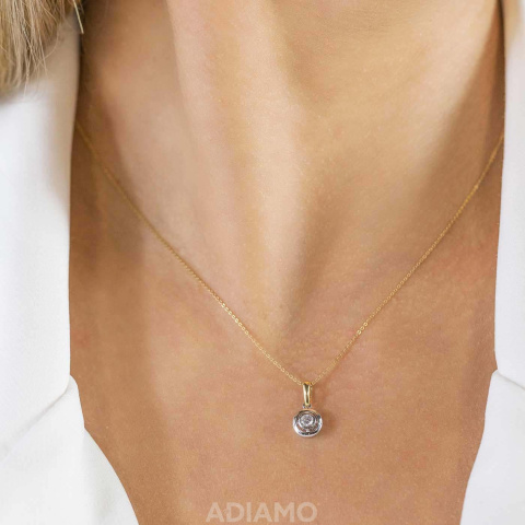 Zawieszka z diamentem (P48325 YW 0,25ct)