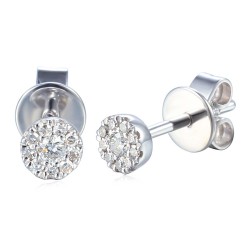 Kolczyki z diamentami (E76550 W S) - zdjęcie: 2