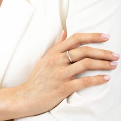 Pierścionek z diamentem (R61118 W 0,09ct)