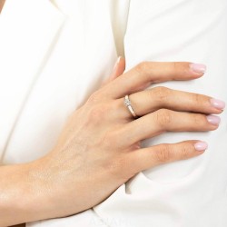 Pierścionek z diamentem (R61118 W 0,09ct): 7 - zdjęcie: 3