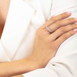 Pierścionek z diamentami (R71827 WY): 7 - zdjęcie: 3