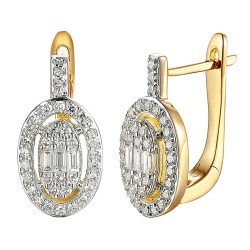 Kolczyki z diamentami (E85658 Y A) - zdjęcie: 2