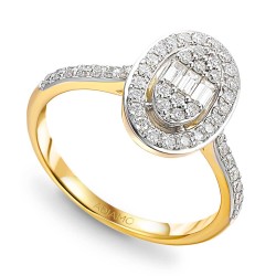 Pierścionek z diamentami (R85658 Y): 10 - zdjęcie: 2