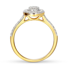 Pierścionek z diamentami (R85658 Y)
