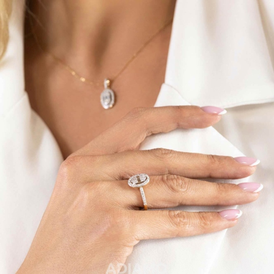 Pierścionek z diamentami (R85658 Y): 10