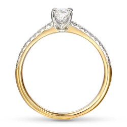 Pierścionek z diamentem (R58825 YW 0,40ct): 7 - zdjęcie: 5