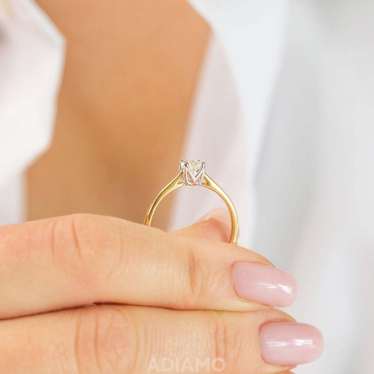 Pierścionek z diamentem (R43030 YW 0,34ct): 13