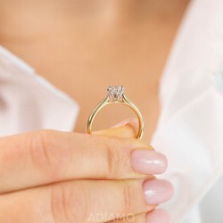 Pierścionek z diamentem (R58835 YW 0,33ct): 13 - zdjęcie: 4