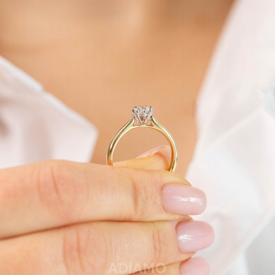 Pierścionek z diamentem (R58835 YW 0,33ct): 13