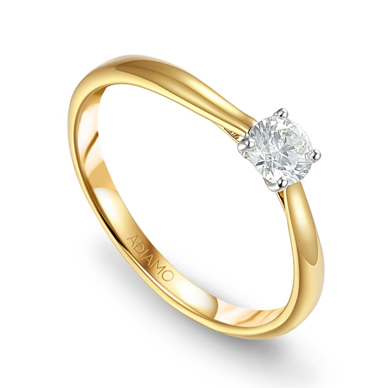 Pierścionek z diamentem (R43029 YW 0,24ct): 8