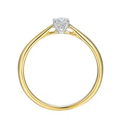 Pierścionek z diamentem (R43029 YW 0,20ct): 8 - zdjęcie: 5