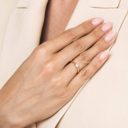 Pierścionek z diamentem (R43029 YW 0,20ct): 8 - zdjęcie: 3