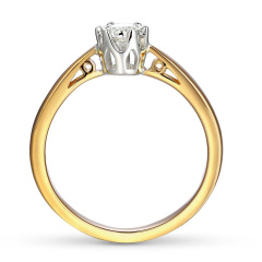 Pierścionek z diamentem (R88312 YW 0,14ct)