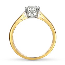 Pierścionek z diamentem (R88312 YW 0,24ct): 16 - zdjęcie: 3