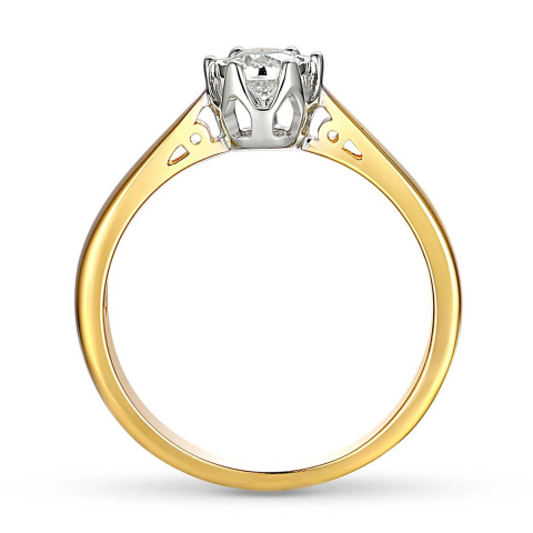 Pierścionek z diamentem (R88312 YW 0,23ct)