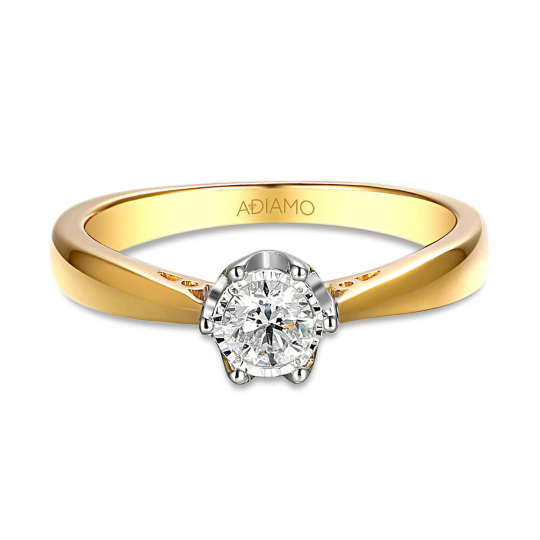 Pierścionek z diamentem (R88312 YW 0,24ct): 8