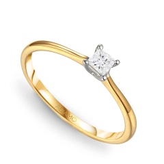 Pierścionek z diamentem (R34145 YW 0,21ct)