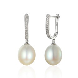 Komplet biżuterii z perłami i diamentami (Komplet 21600 W) - zdjęcie: 6