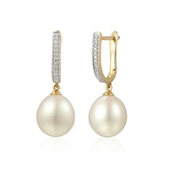 Komplet biżuterii z perłami i diamentami (Komplet 21600) - zdjęcie: 6