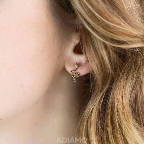 Kolczyki węże z diamentami (E88800 Y S)