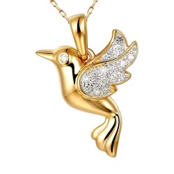 Zawieszka koliber z diamentami (P88879 Y) - zdjęcie: 2