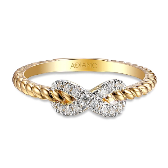 Pierścionek z diamentami (R86352 Y): 12