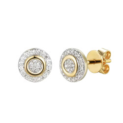 Komplet biżuterii z diamentami (Zestaw N08916+E71726) - zdjęcie: 3