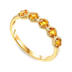 Komplet biżuterii z cytrynami (84150) - zdjęcie: 4