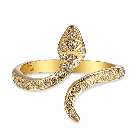 Pierścionek wąż z diamentami (R88794 Y): 14