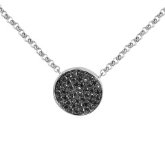 Naszyjnik z czarnymi diamentami (N10164 W BD)