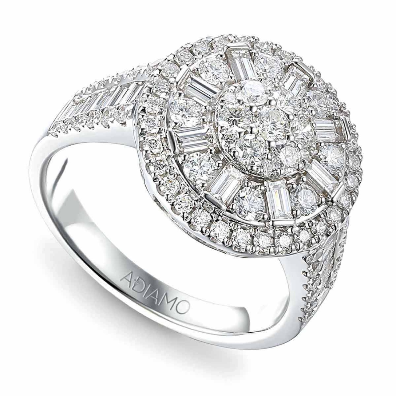 Pierścionek z diamentami (R90063 W): 15