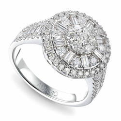 Pierścionek z diamentami (R90063 W): 8 - zdjęcie: 2