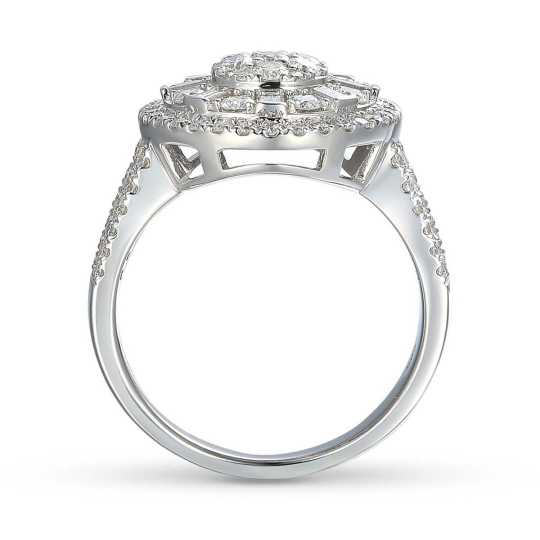 Pierścionek z diamentami (R90063 W): 8