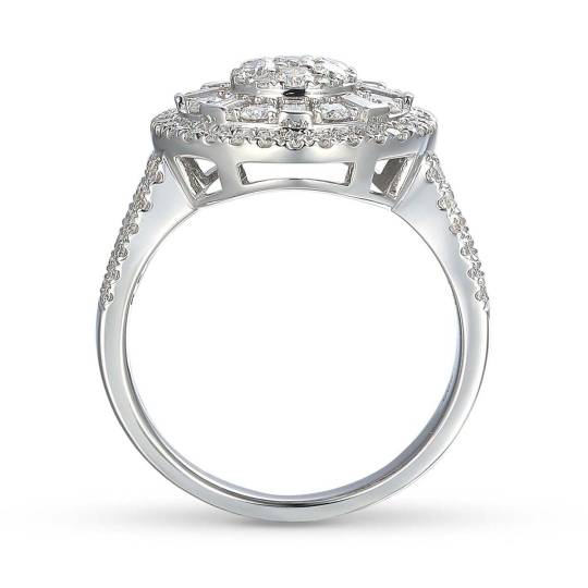 Pierścionek z diamentami (R90063 W): 15