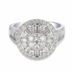 Pierścionek z diamentami (R90063 W)