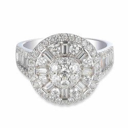 Pierścionek z diamentami (R90063 W): 15 - zdjęcie: 3