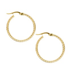 Kolczyki ze złota koła - zdjęcie: 2