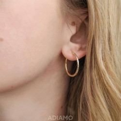 Kolczyki ze złota koła - zdjęcie: 3