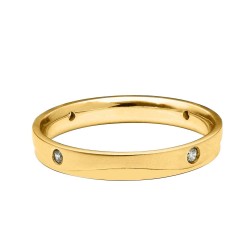 Obrączka ślubna z diamentami, 4 mm (O-R48907): 7 - zdjęcie: 2